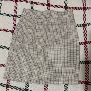 Garage Gray Checkered Pencil Skirt